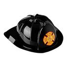 Capacete de bombeiro Dress Up America Fireman Adult Black