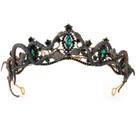 Capacete de cosplay CoteeZa Black Medusa Snake Crown Halloween