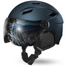 Capacete de esqui Odoland com óculos de viseira 2 em 1 Midnight Blue
