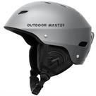 Capacete de esqui OutdoorMaster Kelvin para homens, mulheres e jovens cinza