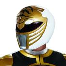 Capacete de Fantasia Ranger Branco - Tamanho Adulto