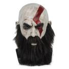 Capacete de máscara facial completa de látex Cosplay Gods of War Kratos