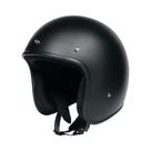 Capacete De Moto Estilo Retrô Aberto Preto Fosco Para Scooter, Moto De Rua, Cruiser E Motocross -
