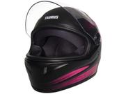 Capacete de Moto Fechado JOY23 RS Zephyr - Preto e Pink Tamanho 60