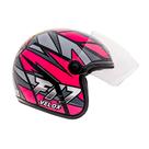 Capacete de Moto Fly F17 HG Velox Preto com Rosa