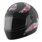 Capacete de moto liberty 4 girls protork 58 fechado preto