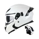 Capacete De Moto Unissex Integral Uchoose DOT Modular Com Viseira Dupla Protetora