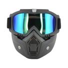 Capacete De Motocicleta Com Óculos Removíveis, Máscara Tática Para Motocross, Acessórios Para Moto