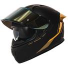 Capacete de motocicleta HAX Obsidian Full Face Dual Visor XL