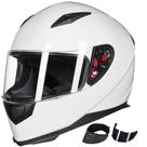Capacete de motocicleta ILM Full Face DOT Model-JK313 (L, branco)