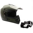 Capacete de motocicleta MMG 30 Off Road MX ATV Dirt Bike Military Green