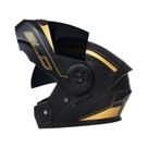 Capacete de Motocicleta Modular Unissex - Viseira Dupla para Motocross e Corrida