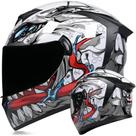 Capacete de motocicleta MotuoMR Full Face aprovado pelo DOT Black M