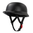 Capacete de motocicleta Pretoee German Style Half Shell Matte Black