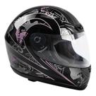 Capacete de motocicleta TCMT DOT Butterfly Flip Up Full Face branco/rosa Capacete de motocicleta TCMT DOT Butterfly Flip Up Full Face branco/rosa