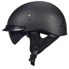 Capacete de motocicleta VCOROS Carbon Fiber Half Face L Black