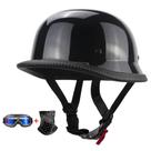 Capacete de motocicleta WMOOMW Thin Skull Cap Half Retro Bright XL