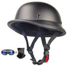 Capacete de motocicleta WMOOMW Thin Skull Cap Half Retro Matte M