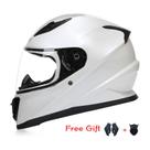 Capacete de motociclista, capacete completo de inverno, material ABS para adultos