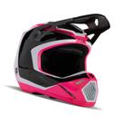 Capacete de Motocross Fox Racing V1 Nitro - Preto/Rosa - Tamanho GG Capacete de Motocross Fox Racing V1 Nitro - Preto/Rosa - Tamanho GG