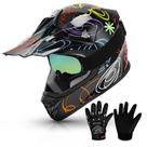 Capacete de Motocross Infantil TCMT DOT - Full Face para Crianças