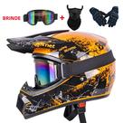 Capacete De Motocross Integral Para Off-Road Com 3 Brindes Para Downhill AM DH Cross Capacete De Motocross Integral Para Off-Road Com 3 Brindes Para Downhill AM DH Cross