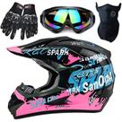 Capacete de motocross SanQing Youth & Kids ATV Dirt Bike rosa Capacete de motocross SanQing Youth & Kids ATV Dirt Bike rosa