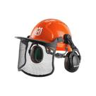 Capacete de motosserra Husqvarna 592752601 com protetor facial de malha metálica