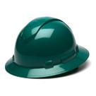 Capacete de proteção Pyramex Ridgeline Full Brim 4 pontos com catraca verde