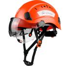 Capacete de segurança de construção SAFEBUILDER com viseira laranja Capacete de segurança de construção SAFEBUILDER com viseira laranja