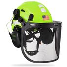 Capacete de segurança florestal GREEN DEVIL Chainsaw com protetor facial