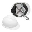 Capacete de segurança MSA branco carneira de catraca engenheiro técnico de segurança