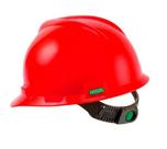 Capacete De Segurança V-Gard Push Key Completo Vermelho CA 498 EPI - MSA