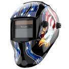 Capacete de soldagem TOOLIOM TL-EF9242B com escurecimento automático movido a energia solar