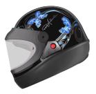 Capacete ebf bolt automatico borboleta preto/azul-60
