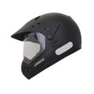 Capacete ebf cross c/vis. super motard solid preto fosco-56