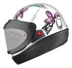 Capacete EBF Feminino Borboleta Viseira Automática para Moto