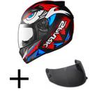 Capacete Ebf New Spark Dragon Laranja Mais Viseira Fumê