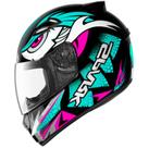 Capacete Ebf New Spark Dragon Verde e Rosa