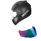 Capacete Ebf New Spark Solid Preto Fosco Mais Viseira Camaleão Capacete Ebf New Spark Solid Preto Fosco Mais Viseira Camaleão