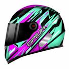 Capacete Ebf Opium Attack Bicolor Preto Tifany e Rosa Tamanho:58