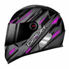 Capacete Ebf Opium Attack Monocroma Preto Cinza e Rosa Tamanho:56