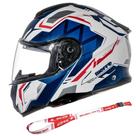 Capacete Escamoteavel Bieffe Bdynamic Azul C/ Óculos Solar