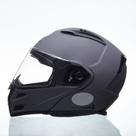 Capacete Escamoteável Rider One Matt Titanium com Viseira Solar Interna