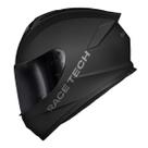 Capacete Esportivo Moto Race Tech Hit Monocolor Preto Fosco