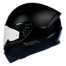 Capacete Fechado ASX City Solid Moto Preto Grafite Masculino Feminino Esportivo Tamanho 56 58 60 62 64 Viseira Cristal T