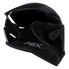 Capacete Fechado Asx City Solid Preto Brilho Masculino Feminino