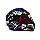 Capacete Fechado Fw3 Gtn Eagle Azul E Amarelo Com Narigueira Capacete Fechado Fw3 Gtn Eagle Azul E Amarelo Com Narigueira