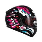 Capacete Fechado Fw3 Gtn Eagle Rosa E Azul Narigueira Alta Capacete Fechado Fw3 Gtn Eagle Rosa E Azul Narigueira Alta