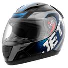 Capacete Fechado Jett Modelo Evo Line Brilhante Azul Tam. 62